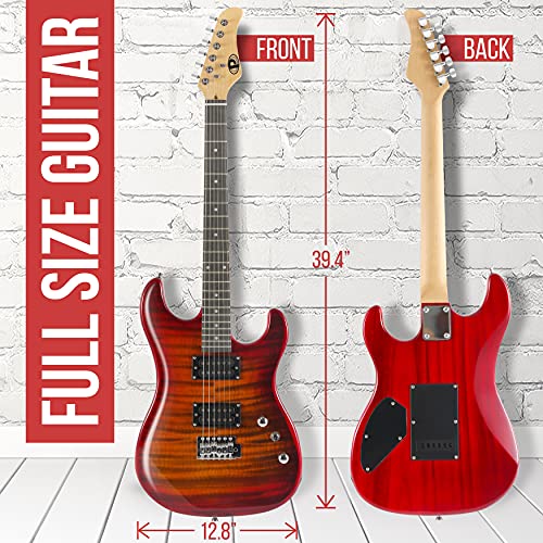 Pyle Electric Guitar Kit with Amp, 39" Blue M5028