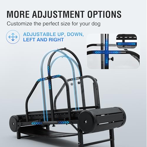 Dog Treadmill for Large Medium Dogs with Adjustable Ramp and Pedometer C2006