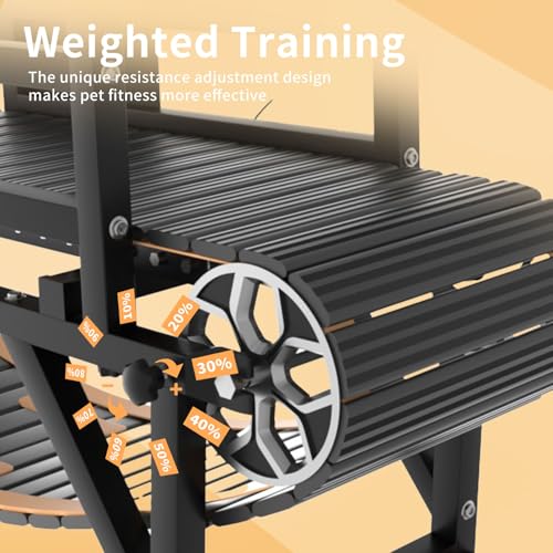 Dog Treadmill with Disc Brake and Speedometer for Large Dogs, 300 lbs Capacity R894122