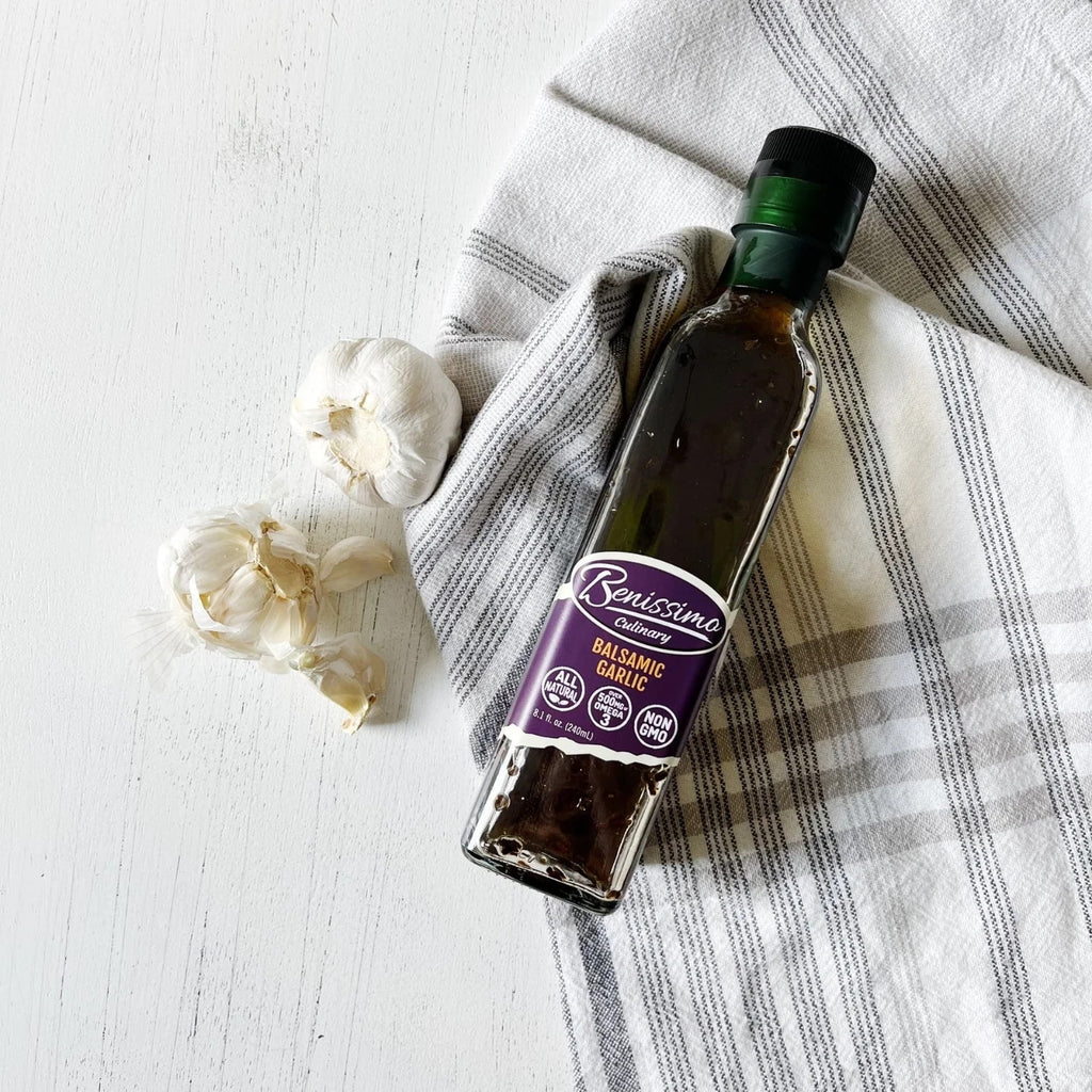 Benissimo Balsamic Garlic Infused Oil, 8.1 Fl Oz (3 Pack) O2151