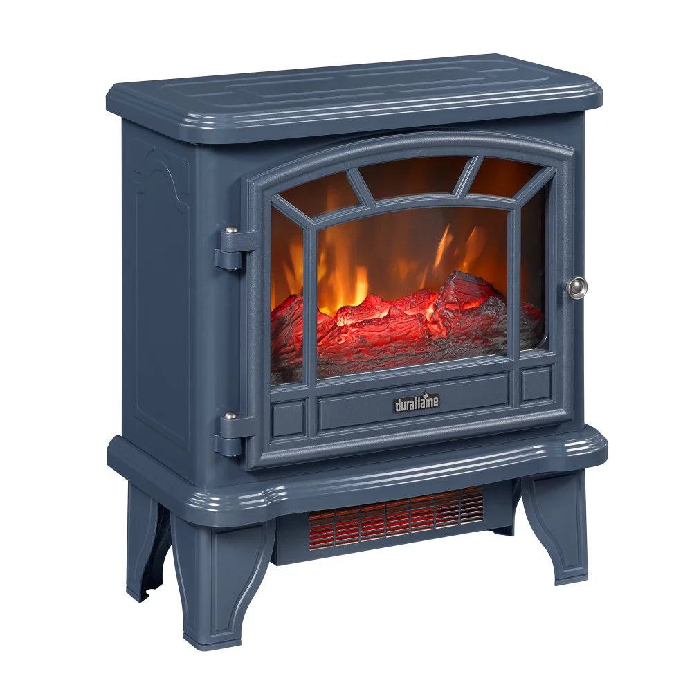 Duraflame Infrared Quartz Electric Fireplace Stove Heater, Blue S117