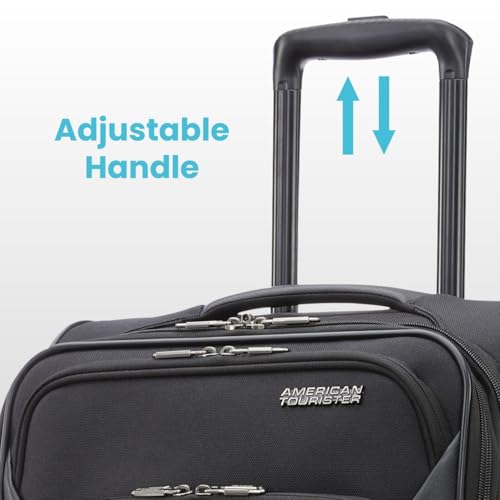 American Tourister 4 KIX 2.0 Expandable Softside Luggage with Spinner Wheels, 20, Classic Blue W994960