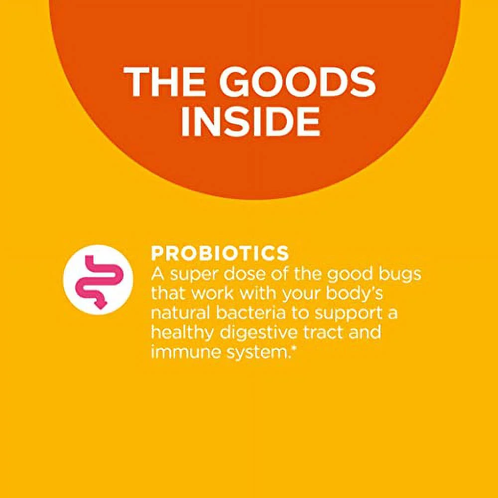 OLLY Probiotic Gummy, Immune and Digestive Support, Mango, 50 Count N2673
