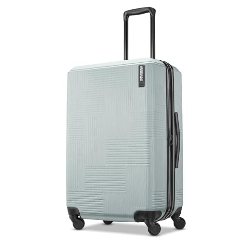 American Tourister Stratum XLT Expandable Hardside Luggage with Spinner Wheels, Jet Black, Carry-On 21-Inch E7418