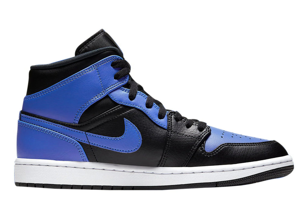 Jordan 1 Mid Royal Black Hyper Royal White T7807