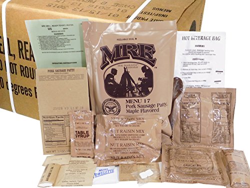 MREs Meals Ready-to-Eat Box B, U.S. Military Surplus, Menus 13-24 L27219