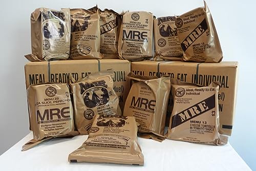 Food Dude 82nd Military MRE Surplus 2025 Inspection - 4 Pack Meals Ready to Eat with Heater Packs M48773