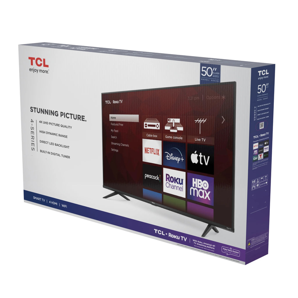 TCL 50" Class 4-Series 4K UHD HDR Roku Smart TV Q643