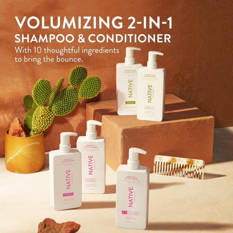 Native Shampoo and Conditioner, Sulfate & Dye Free, Almond & Shea Butter, 16.5 fl oz each (2 pack) B27204