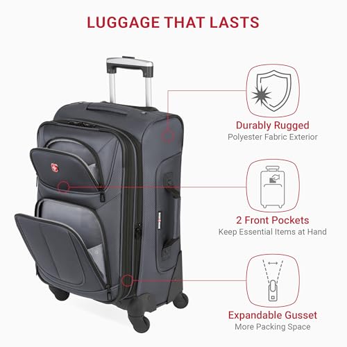SwissGear Sion Softside Expandable Roller Luggage 3 Piece Set N784870