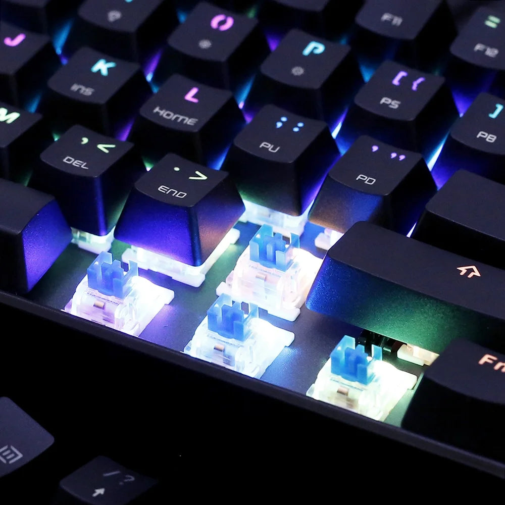 MOTOSPEED CK61 RGB Mechanical Gaming Keyboard, Blue Switches, 61 Keys Q540