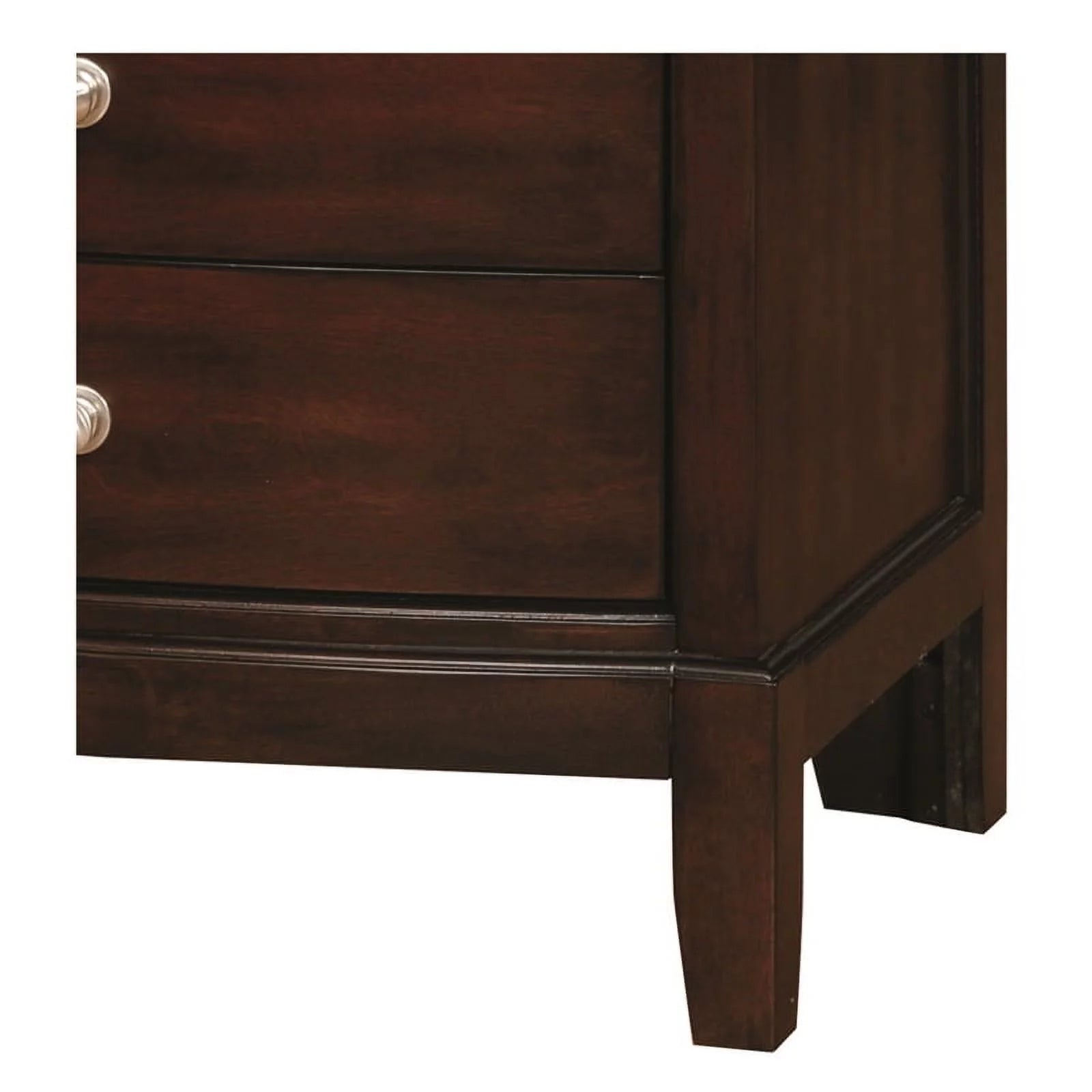 Furniture of America Monaco Wood 3-Drawer Nightstand Brown Cherry C5158