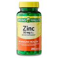 Zinc, Zinc 50mg, Immune Health, Dietary Supplement, 200 caplets + (KP+ Sticker) (Pack of 2)