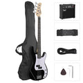GLARRY Full Size Electric Bass Guitar Beginner Kit 4 String with Amp and Accessories S4156