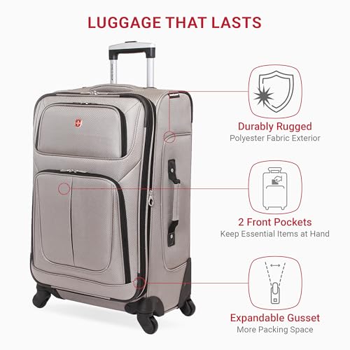 SwissGear Sion Softside Expandable Roller Luggage 3 Piece Set N784870