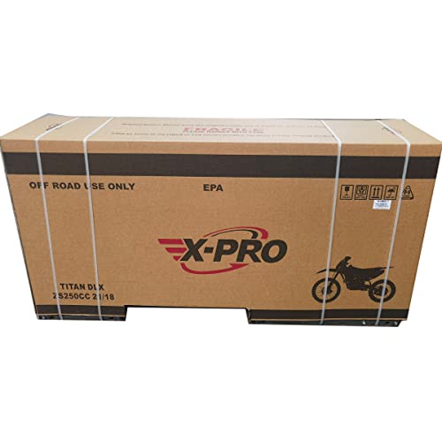 X-PRO Titan DLX 250cc Gas Dirt Bike Pit Bike Adult Bike, 21"/18" Wheels, Green A13711