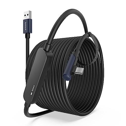 Syntech Link Cable 16FT USB 3.0 to USB C for Meta Quest 3/3S/2, PCVR & SteamVR X45404
