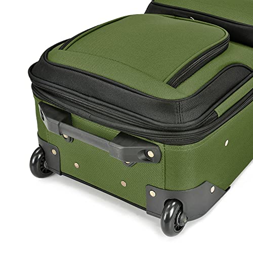 U.S. Traveler Rio Expandable Carry-on Luggage, Orange R95197