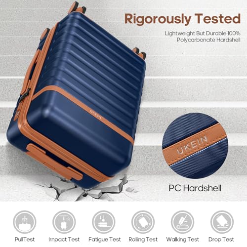 Luggage Sets 3 Piece, Carry On 20 Inch Hardside Suitcase with Spinner Wheels and TSA Lock J67858