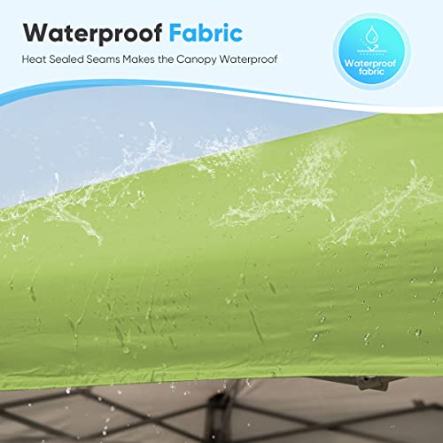 Quictent 6.6'x6.6' Pop up Screened Canopy Tent with Mosquito Netting, Wheeled Carry Bag H89372