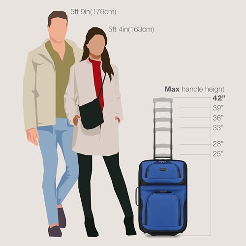 U.S. Traveler Rio Expandable Carry-on Luggage, Orange R95197