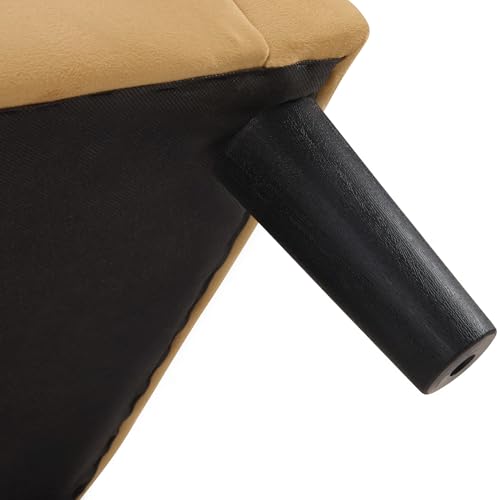 FLEXISPOT Accent Barrel Chair with Ottoman, Velvet Upholstered, White U587