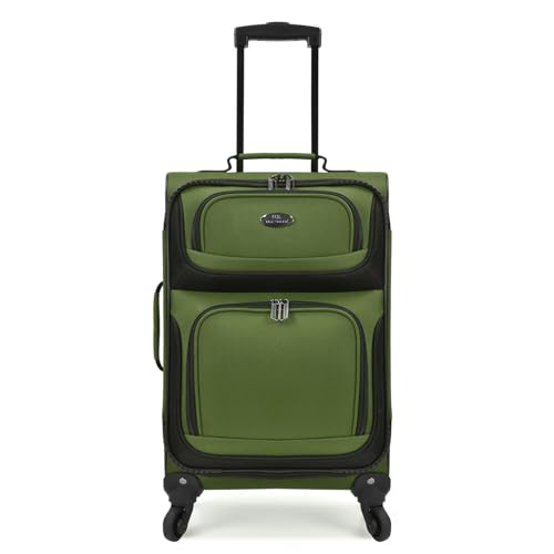 U.S. Traveler Rio Expandable Carry-on Luggage, Orange R95197