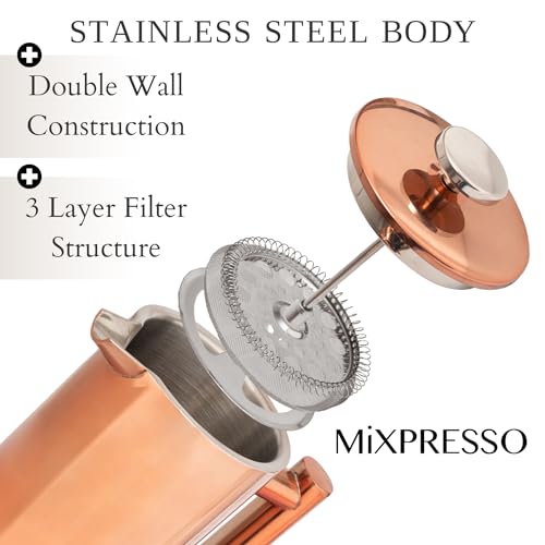 Mixpresso Stainless Steel French Press Coffee Maker 27 Oz T829384