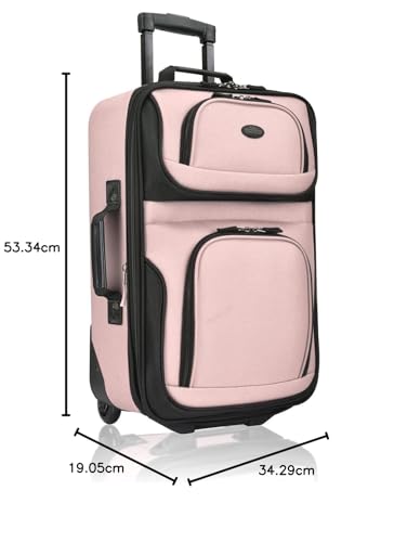 U.S. Traveler Rio Expandable Carry-on Luggage, Orange R95197