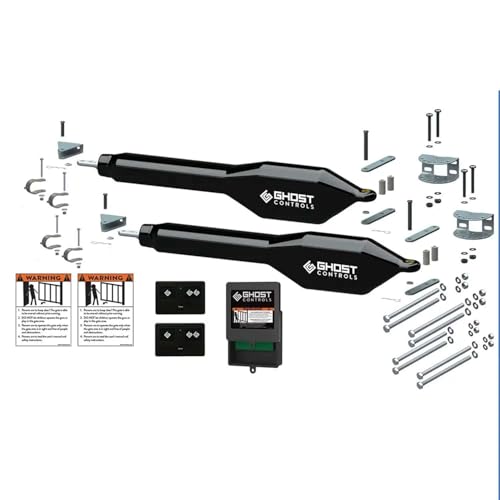 Ghost Controls TDS2 Heavy-Duty Automatic Swing Gate Opener Kit with Long-Range Remote N9848