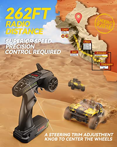 DEERC 9201E 1:10 Remote Control Truck 4x4 Off-Road with Lights W890240
