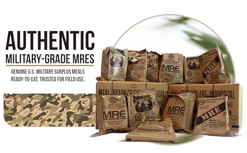 US MRE Emergency Meals 6-Pack Assorted Flavored Military Rations F6266