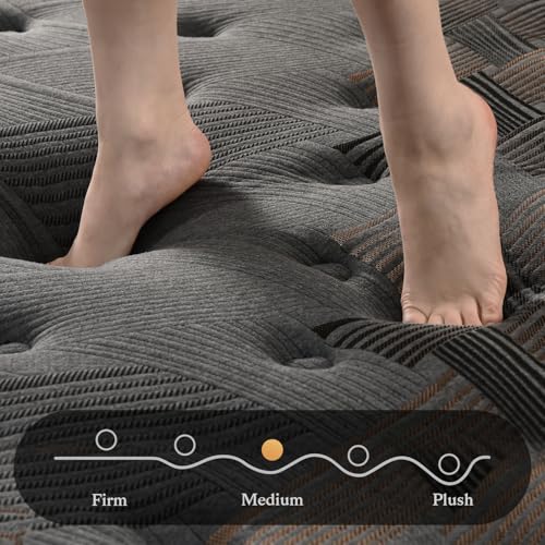 Queen Mattress 10 Inch Hybrid with Memory Foam and Pocket Spring U988