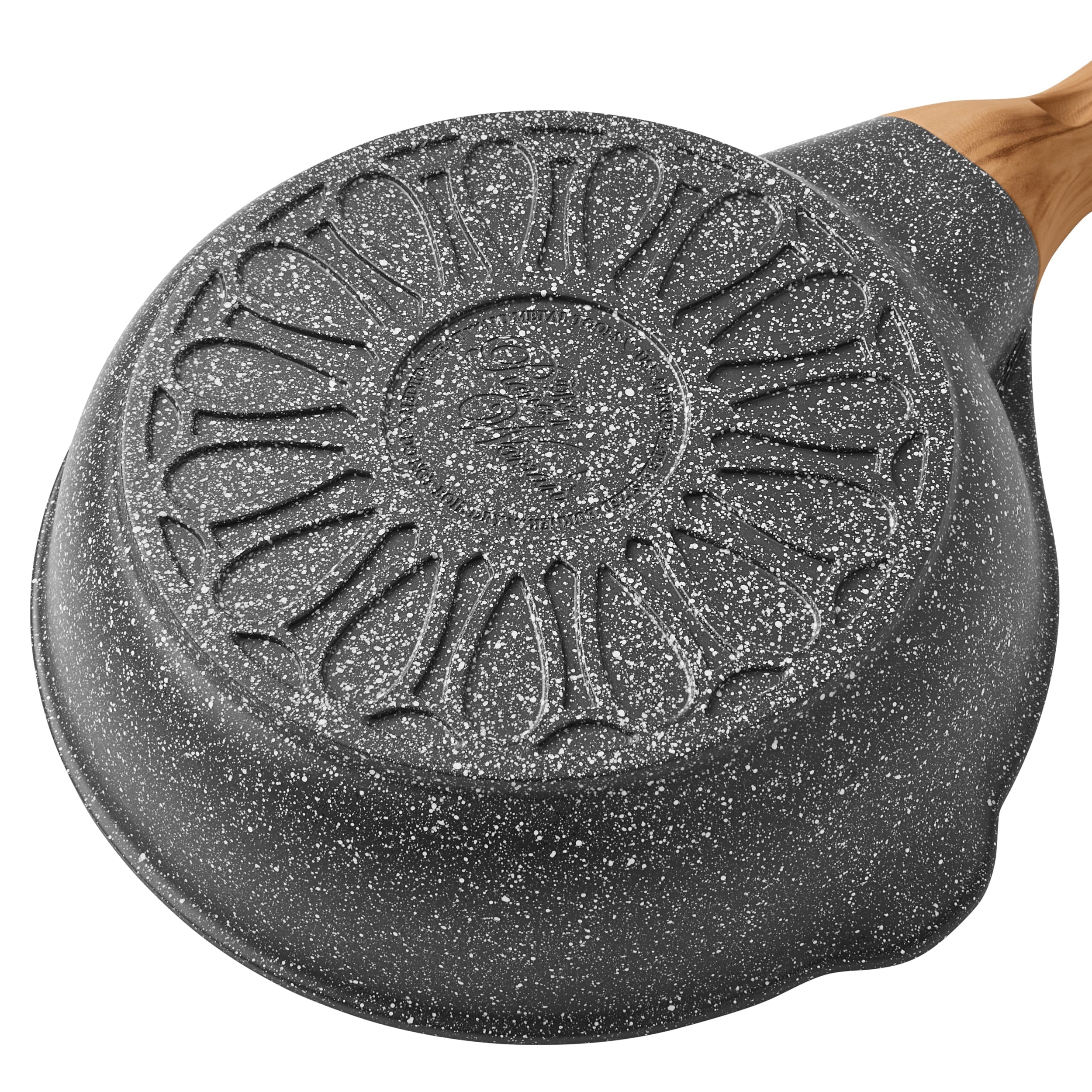 Pioneer Woman Prairie Signature Cast Aluminum 8-Inch Fry Pan, Charcoal Speckle U933275