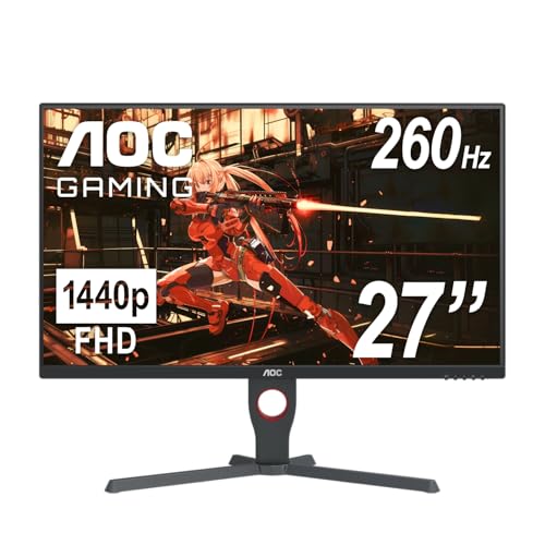 AOC 24G4 24" Gaming Monitor, Full HD IPS, 180Hz 1ms Y482158