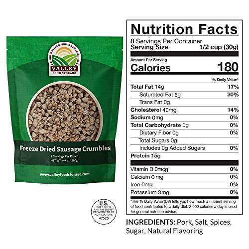 Premium Protein Bucket Freeze Dried Meat & Dairy 25 Year Shelf Life by Valley Food Storage S605261