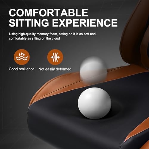 GTRACING Gaming Chair with Footrest, Blue R841