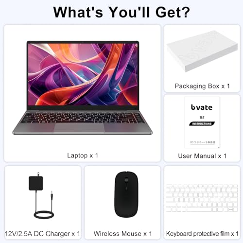 14 Inch Laptop Windows 11 256GB SSD Celeron N4020 Gray S455