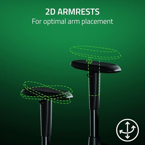 Razer Iskur V2 X Ergonomic Gaming Chair with Lumbar Support, Black V40434