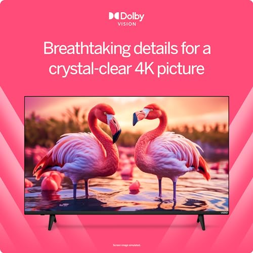 VIZIO 43-inch 4K UHD LED Smart TV with Dolby Vision HDR and Alexa Compatibility (Renewed) D572100