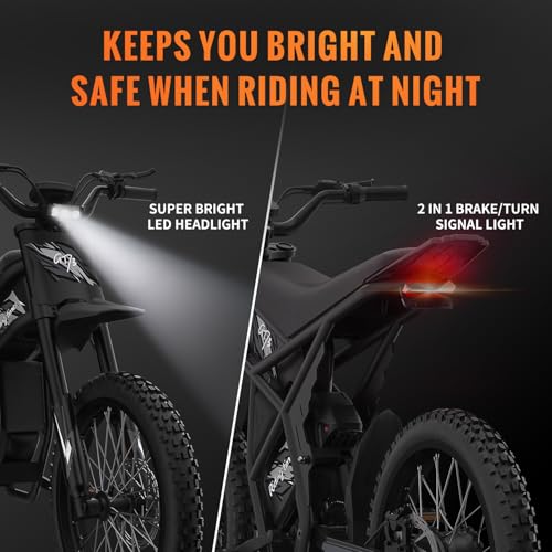 GT73 Electric Dirt Bike for Adults 2500W, 37MPH, 85 Mile Range C7558