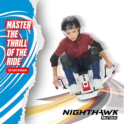 Rollplay Nighthawk Electric Ride On Toy for Kids 6+ with 12V Battery, White W359