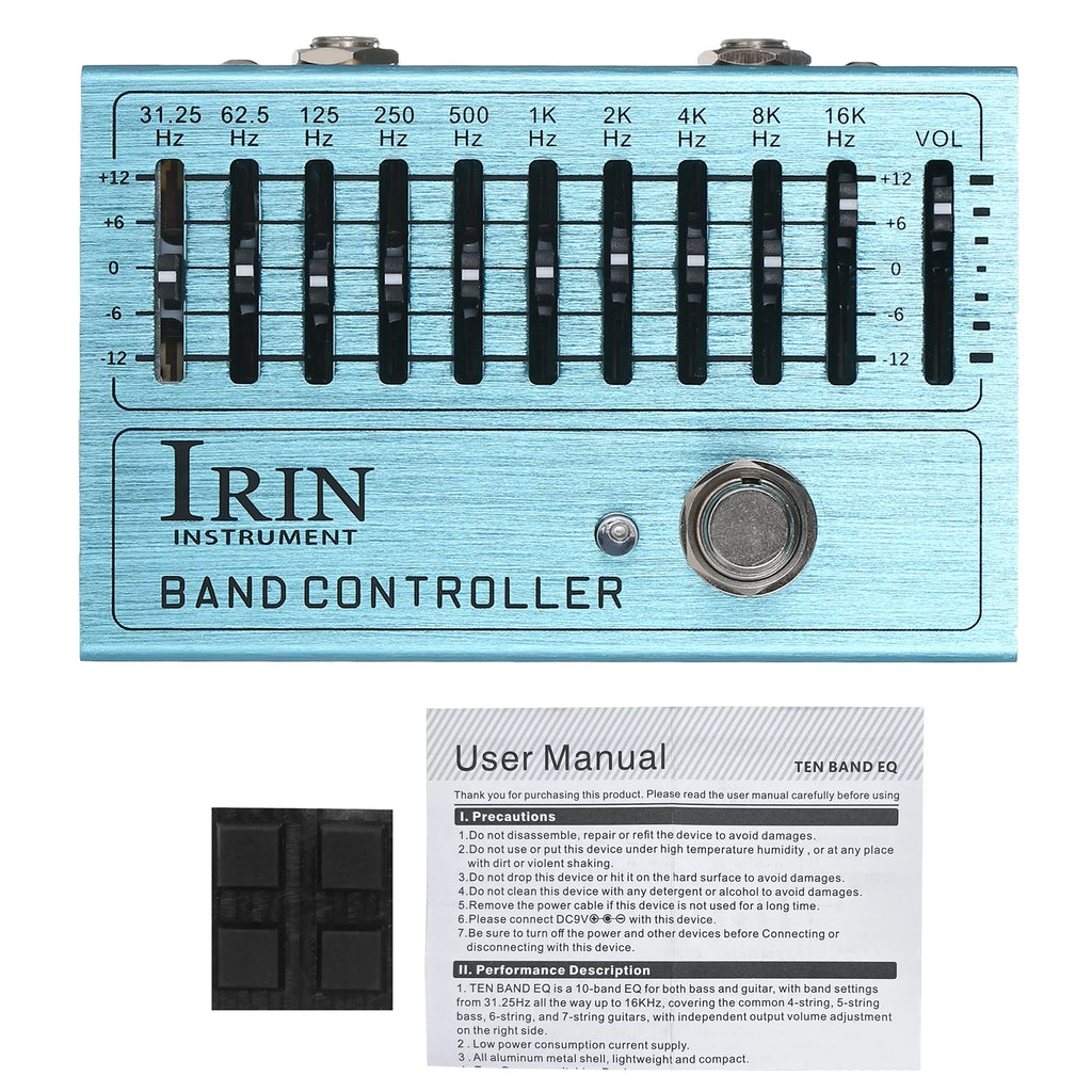 IRIN 10 Band EQ Guitar Effect Pedal with True Bypass Z25417
