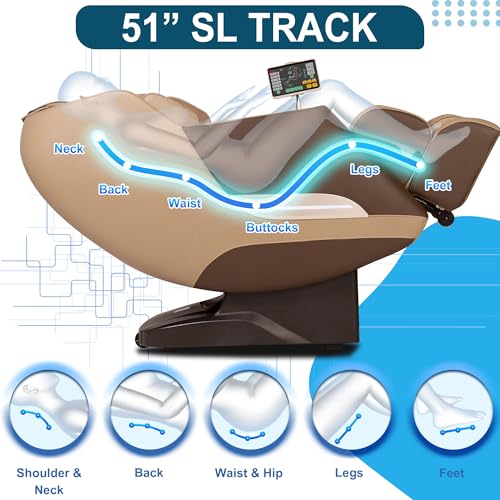 3D Massage Chair Full Body Zero Gravity Shiatsu Recliner with Heating O92367