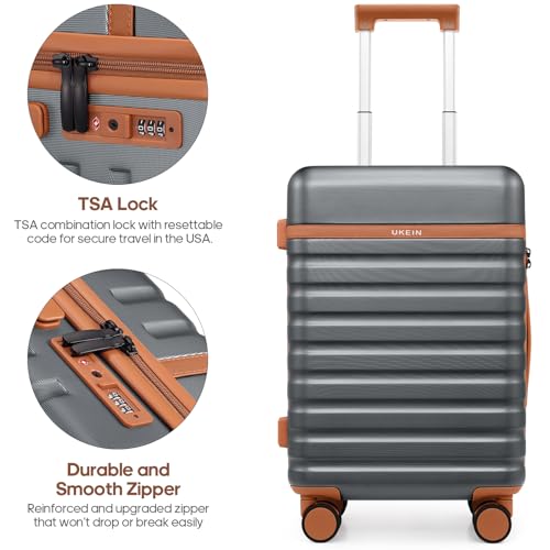 Luggage Sets 3 Piece, Carry On 20 Inch Hardside Suitcase with Spinner Wheels and TSA Lock J67858