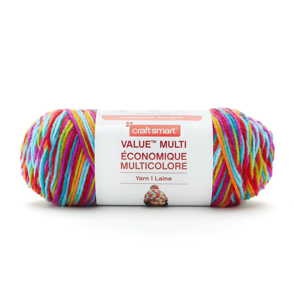 Loops & Threads Soft Classic Multi Ombre Yarn, Fiesta, 12 Pack E138236