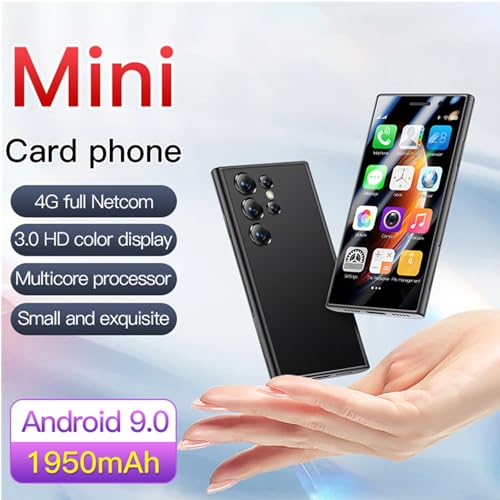 S23Pro 4G Mini Smartphone 3.0 Inch Unlocked Cell Phone Dual SIM (Black 2GB+16GB) B48638