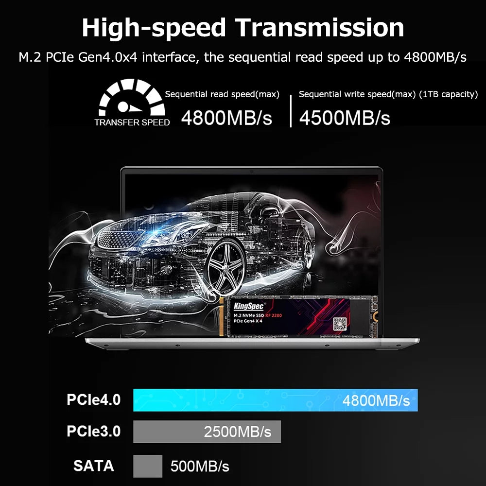 KingSpec XF 2280 1TB M.2 NVMe PCIe Gen4.0x4 SSD X331