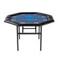 Barrington Poker Multiple Styles Folding Poker Table & Poker Table Top/Dining Table Collection, Durable Padded Rail Tables with Felt Playing Surface, Perfect for Texas Holdem Games