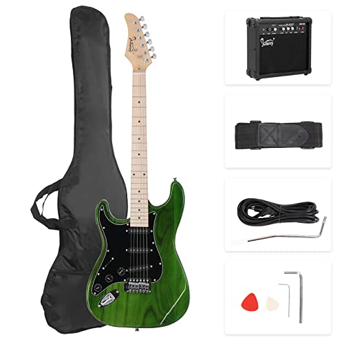 GLARRY Full Size Electric Guitar with 20W Amp and Accessories Pack (Blue) C3431